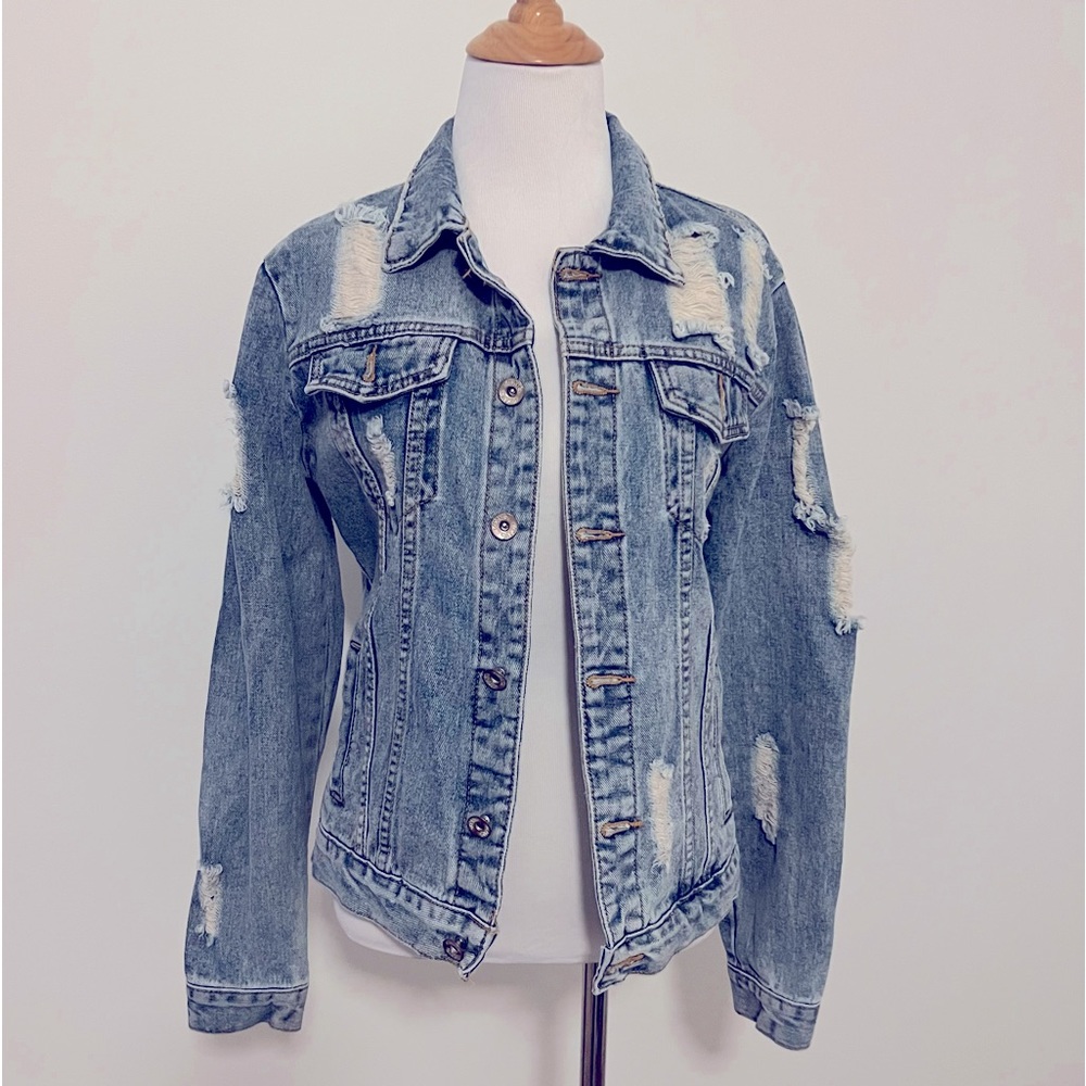 Distressed Jean Jacket